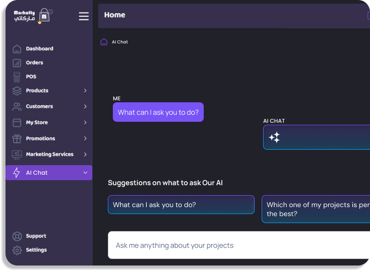 Markatty AI Dashboard